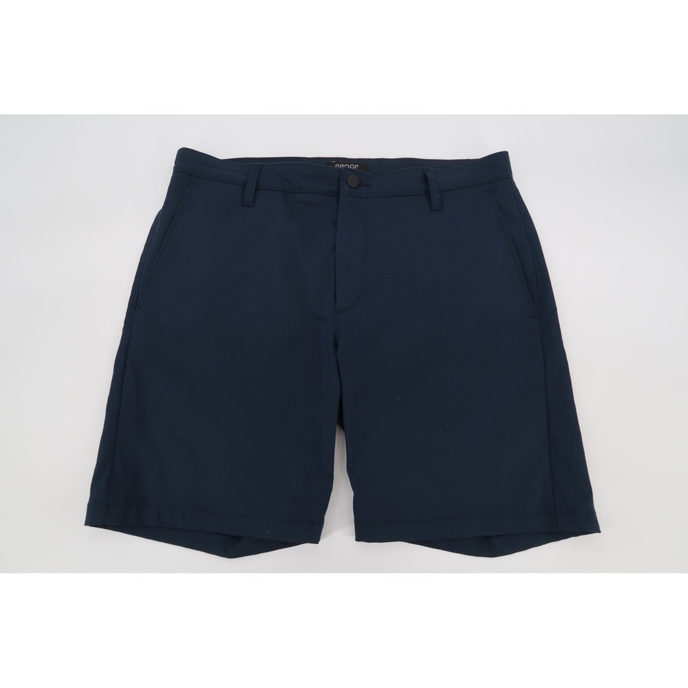 Proof Nomad Shorts Mens 34 Navy Blue Technical Performance 4-Pocket Shorts